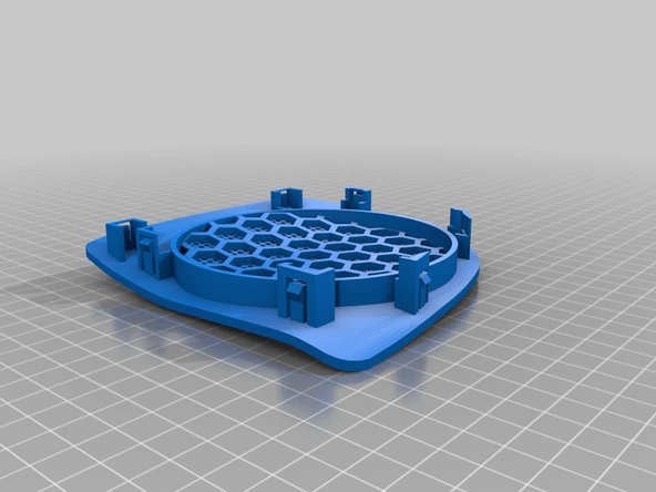 Byr Gösterge Tablosu Raf Twingo 1 / Twingo 1 Gösterge Paneli Hoparlör Izgara (Sadece Plastik Aparattır!!!) 3D - Resim 2