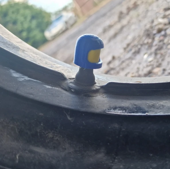 Byr Araba/Bisiklet Schrader için Lego Kafa Lastik Valf Kapağı (Sadece Plastik Aparattır!!!) 3D - 4