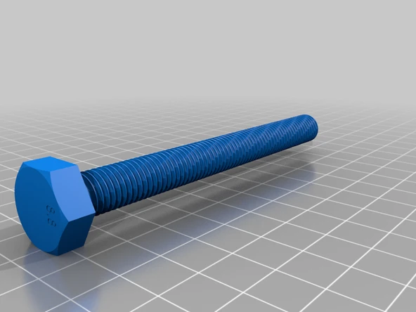 M10 x 100mm altıgen cıvata (ve somun) (Plastik Aparattır!!!)