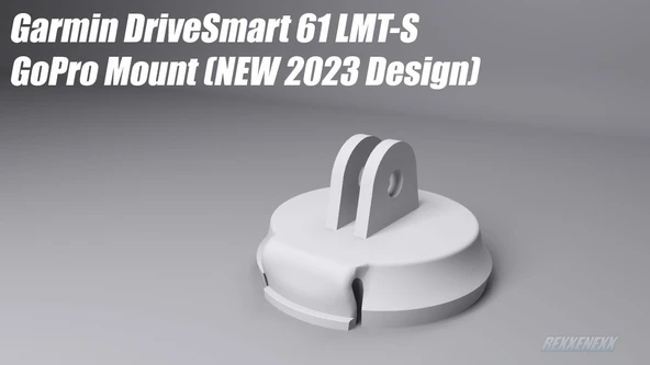 Byr Garmin Drivesmart 61 LMT-S GoPro Mount (Sadece Plastik Aparattır!!!) 3D - Resim 2