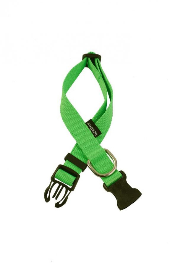 Actirex Neon Yumuşak Doku Ayarlanabilir Köpek Boyun Tasma Green 25-41cm