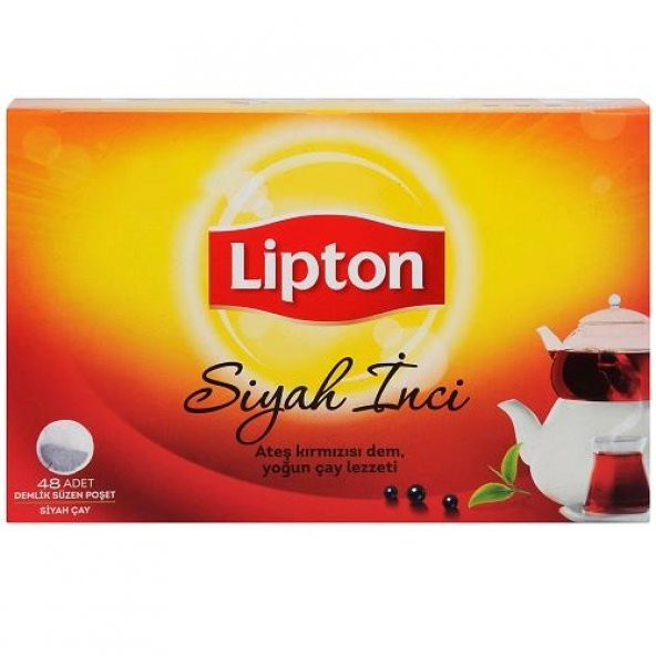Lipton Extra Dem Demlik Poşet Çay Siyah İnci 48li