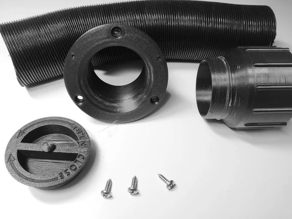Esnek tüp için iplik eklemi 60 mm (Plastik Aparattır!!!)