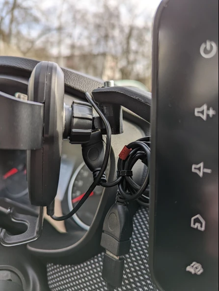 Byr Cep Telefonu Tutucu için Dacia Sandero III Jogger Universal Ball Mafyası (Sadece Plastik Aparattır!!!) 3D - 3