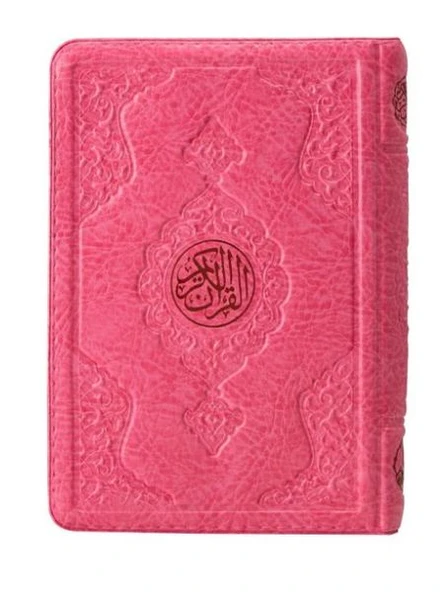 2 Renkli Pembe Hafız Boy Kur'an-I Kerim Kılıflı 2 Renkli Kuranı Kerimler