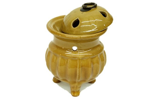 Tandır Temalı Sarı Buhurdanlık & Özel Üretim Sandal Yağı Setli - 2