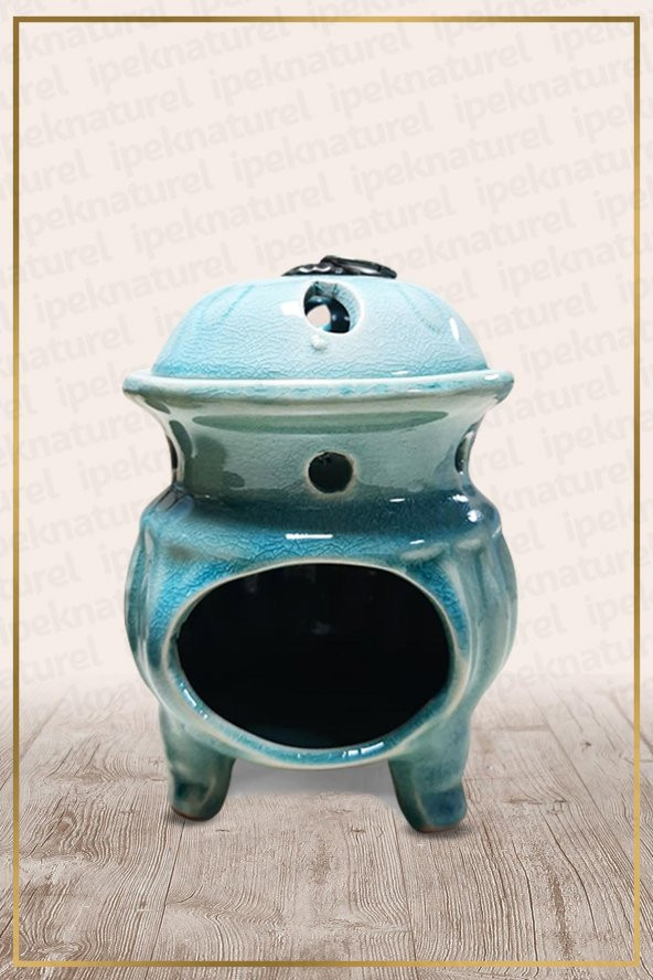 Tandır Temalı Turkuaz Buhurdanlık