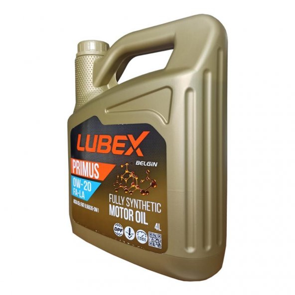 Lubex Primus FA-LA 0W-20 4 Lt Partiküllü Fiat Onaylı Motor Yağı (4 Adet) - Resim 3