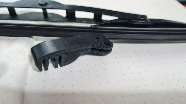 M2.5 bağlantı elemanı vidalı Wiper Blade Ekli Bayonet Tip A (klasik mini için) - adım dosyası dahil (Plastik Aparattır!!!)