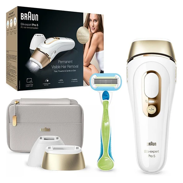Braun Silk Expert Pro 5 PL5154 400.000 Atımlı 2 Başlıklı Yeni Nesil IPL + Tasarım Çanta - 2