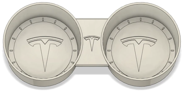 Byr Model 3 bardak tutucu (Sadece Plastik Aparattır!!!) 3D