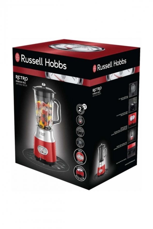Russell Hobbs 25190-56 Retro Cam Blender-Kırmızı - 2