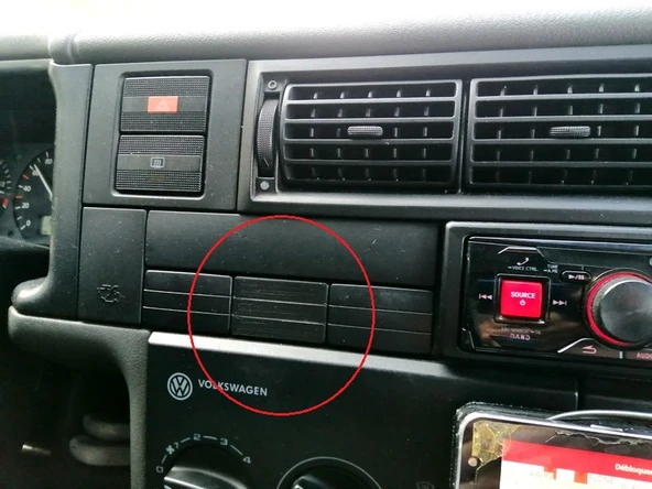 Byr VW T4 Gösterge Tablosu Boş (Plastik Aparattır!!!) 3D - Resim 2