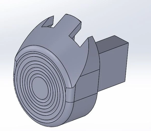Byr VW 72-79 Beetle Koltuk Backrest Düğümü (Sadece Plastik Aparattır!!!) 3D - 4
