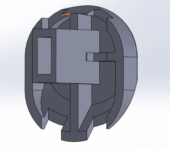 Byr VW 72-79 Beetle Koltuk Backrest Düğümü (Sadece Plastik Aparattır!!!) 3D - 2