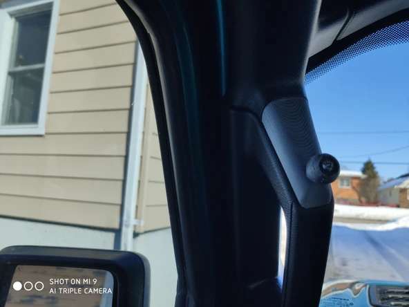 Byr Jeep JL Bir Sütun Kepi (Top Montajlı) (Sadece Plastik Aparattır!!!) 3D - 3