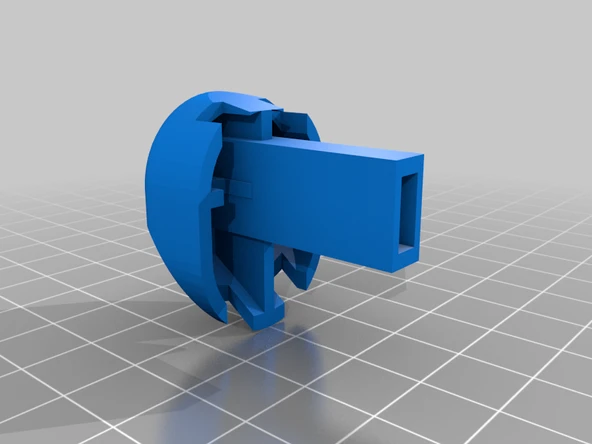 Byr VW 72-79 Beetle Koltuk Backrest Düğümü (Sadece Plastik Aparattır!!!) 3D