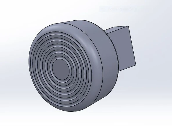 Byr VW Beetle 67-72 Koltuk Backrest Düğmesi (Sadece Plastik Aparattır!!!) 3D - 3