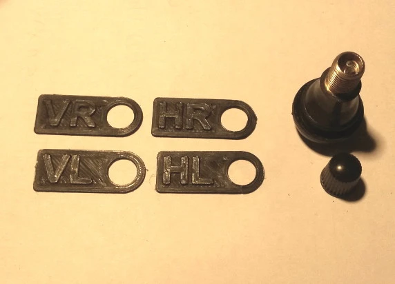 Byr Arabalar için süper basit lastik işareti parametrik çok dilli (Plastik Aparattır!!!) 3D - Resim 2