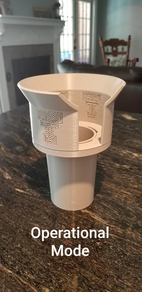 Byr Büyük boyutlu kupa araba fincan tutucu adaptörü (Sadece Plastik Aparattır!!!) 3D - 4