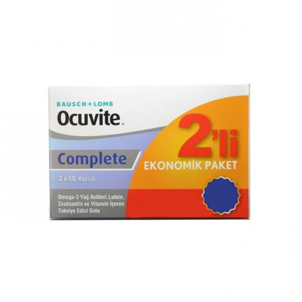 Baushe Lomb Ocuvite Complete 2li Fırsat Paketi 2 x 60 Kapsül
