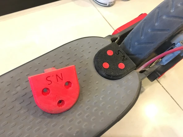 Byr Xiaomi Mijia M365/M187 arka çamurluk kütük (Sadece Plastik Aparattır!!!) 3D - 4