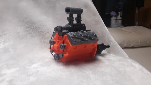 Byr Remix Of Hotrod V8 İkiz Karbonhidrat Blown Nostaljik Motoru Macone1, Yayınlandı 20 Tem 2017 (Sadece Plastik Aparattır!!!) 3D - Resim 3