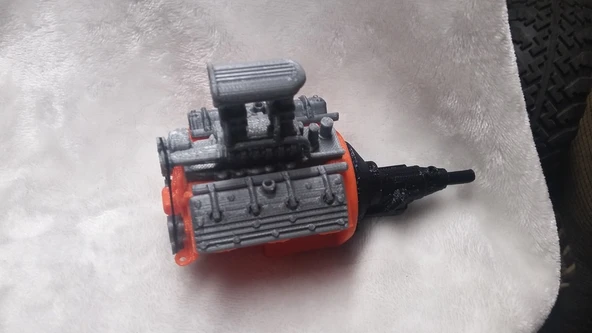 Byr Remix Of Hotrod V8 İkiz Karbonhidrat Blown Nostaljik Motoru Macone1, Yayınlandı 20 Tem 2017 (Sadece Plastik Aparattır!!!) 3D ürün görseli 1