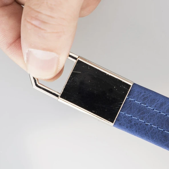 Deri Anahtarlık BKR16 G21 Mavi - 2