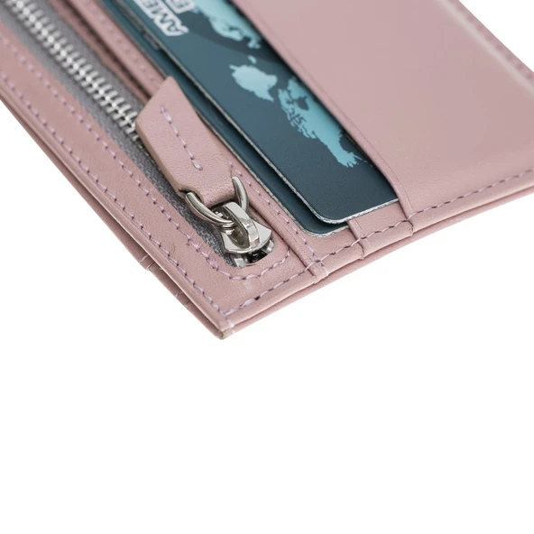 Zip Deri Fermuarlı Kartlık ZPCH NU2 Pembe - 5
