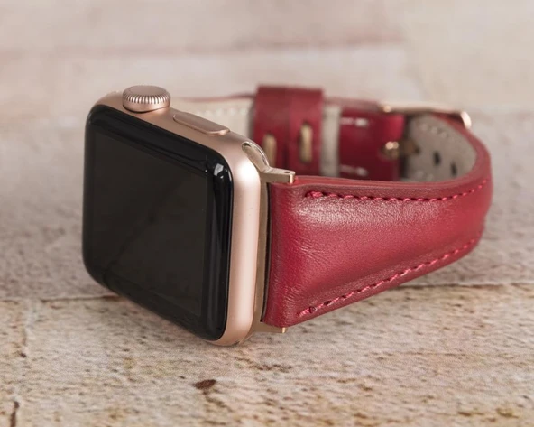 Apple Watch Uyumlu Deri Kordon 42-44-45mm Slim V4EF - 3