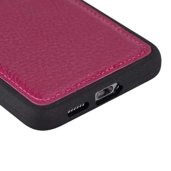 Samsung Galaxy S24 Plus Uyumlu Deri Arka Kapak Gül Kurusu - 3