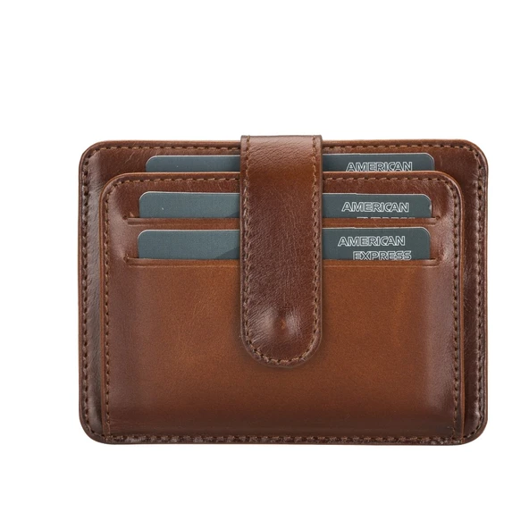 Çok Bölmeli Slim Deri Kartlık BLW019 RST2EF Taba - 2