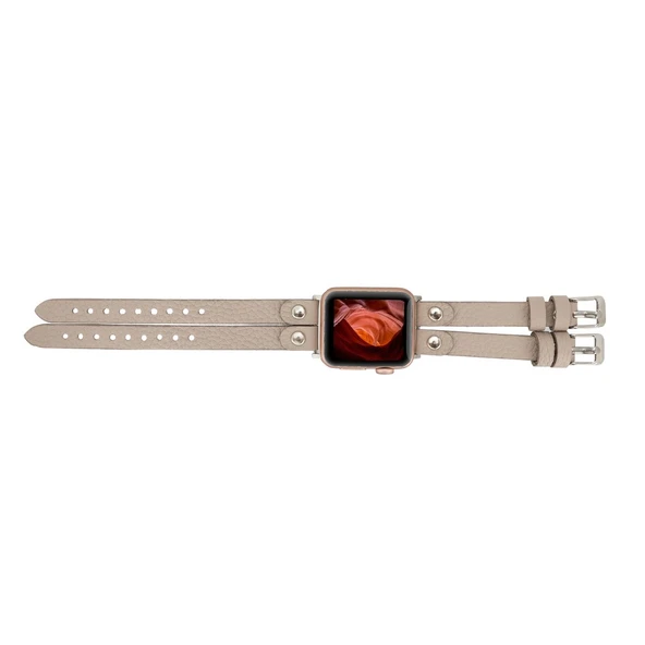 Apple Watch Uyumlu Deri Kordon Ely Double Tour ST ERC3 - 4