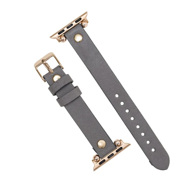 Apple Watch Uyumlu Deri Kordon Ferro 38-40-41mm RT RST9 - 3