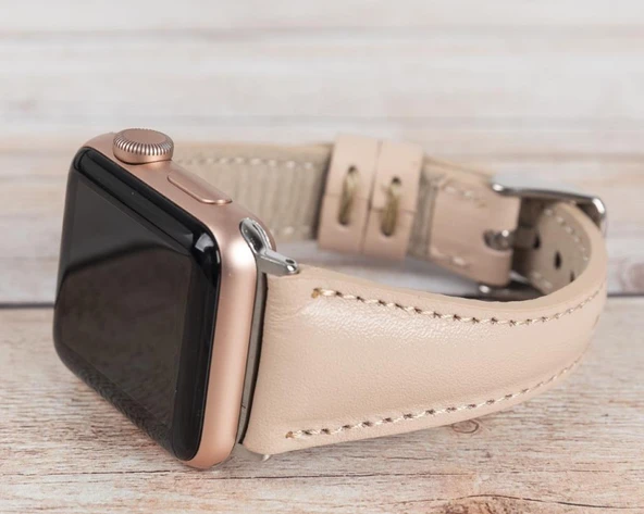 Apple Watch Uyumlu Deri Kordon 42-44-45mm Slim NU1 - 3