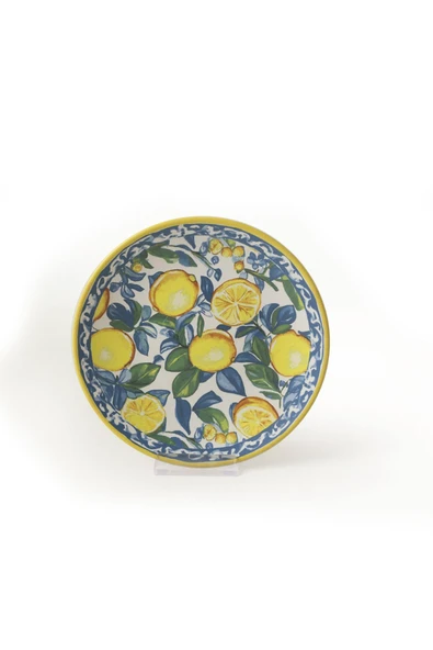 Keramika Lemon Glow Ege Pasta Tabağı 20 Cm 4 Parça 22637 - 5