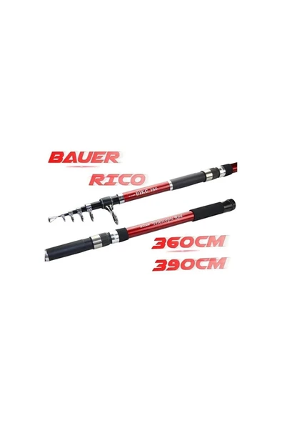 BAUER RikoTeleskobik 360cm Olta Kamışı 75-150gr atarlı - 2
