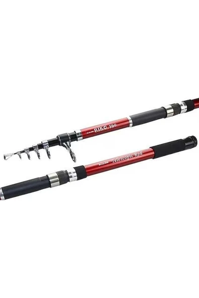 BAUER RikoTeleskobik 390cm Olta Kamışı 75-150gr atarlı - 4