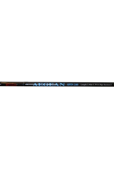 CAPTAIN 1356 Aegean 2 Parça 240cm. Spin Olta Kamışı 8-38gr Atar - Resim 4