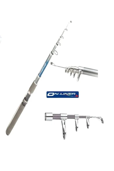 BAUER Onliner 270 Cm Teleskobik Spin Olta Kamışı 10-30 gr atarlı - 4