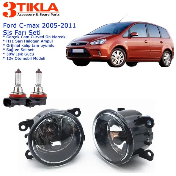 Ford C-Max 2011 Sis Farı Set  Oem:  8200074008