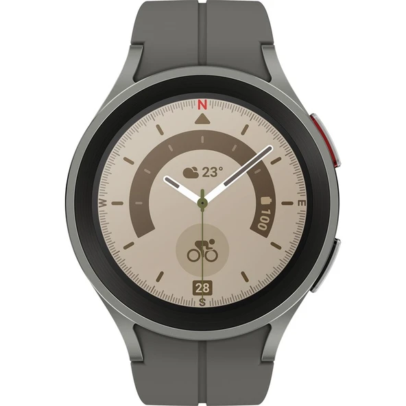 Samsung  Galaxy Watch 5 Pro Akıllı Saat Gri 45mm SM-R920NZTATUR (Samsung Türkiye Garantili) - 3