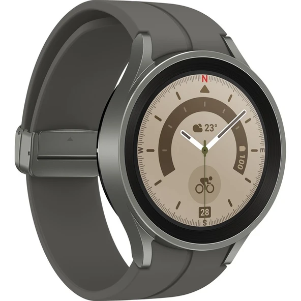Samsung  Galaxy Watch 5 Pro Akıllı Saat Gri 45mm SM-R920NZTATUR (Samsung Türkiye Garantili) - 2