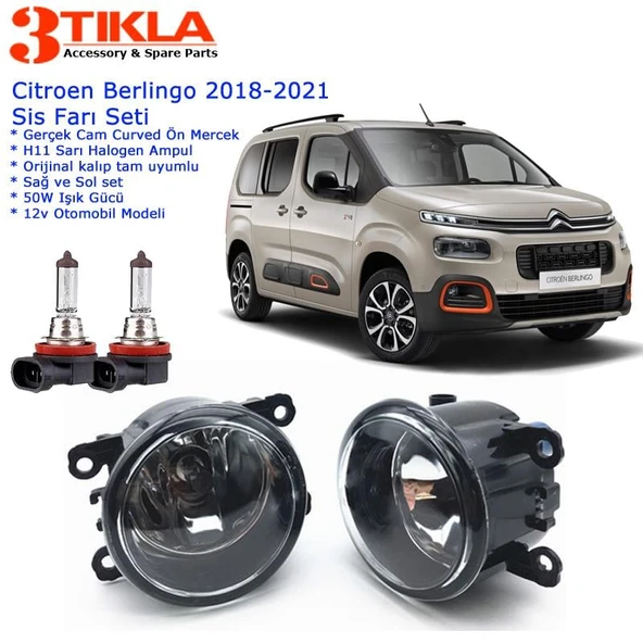Citroen Berlingo 2020 Sis Farı Set  Oem:  8200074008