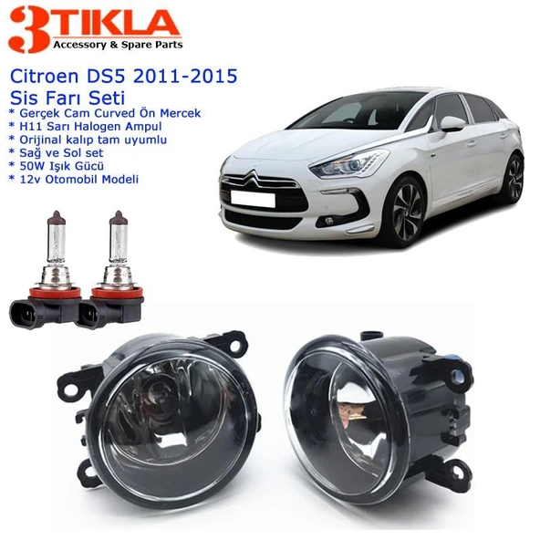 Citroen DS5 2015 Sis Farı Set  Oem:  8200074008