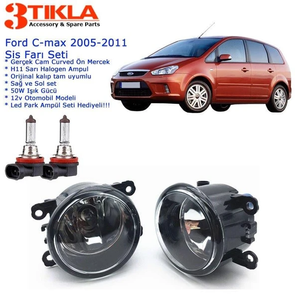 Ford C-Max 2005-2011 Sis Farı Set  Oem:  8200074008