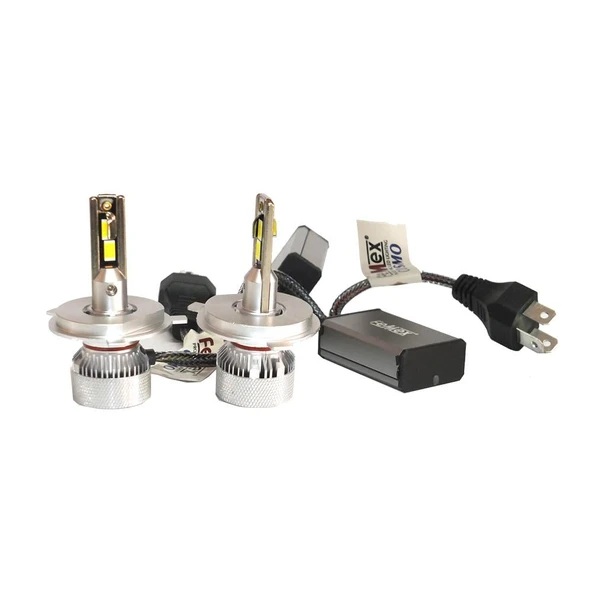 Skoda Roomster 2006-2015 Far Ampulü  Mini Cosmo Beyaz H4 Mini Led Xenon Şimşek Etkili 15000 Lümen
