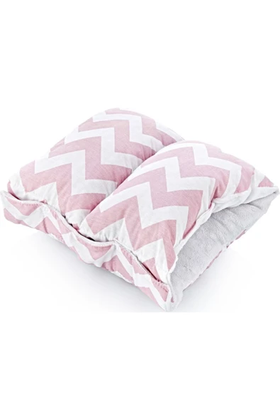Babyjem Çok Amaçlı Emzirme Yastığı 523 Pembe Zigzag