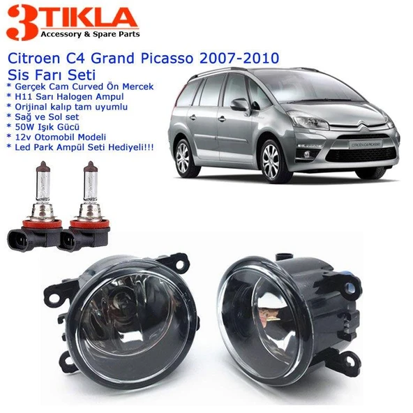 Citroen C4 Grand Picasso 2007 Sis Farı Set Oem: 8200074008